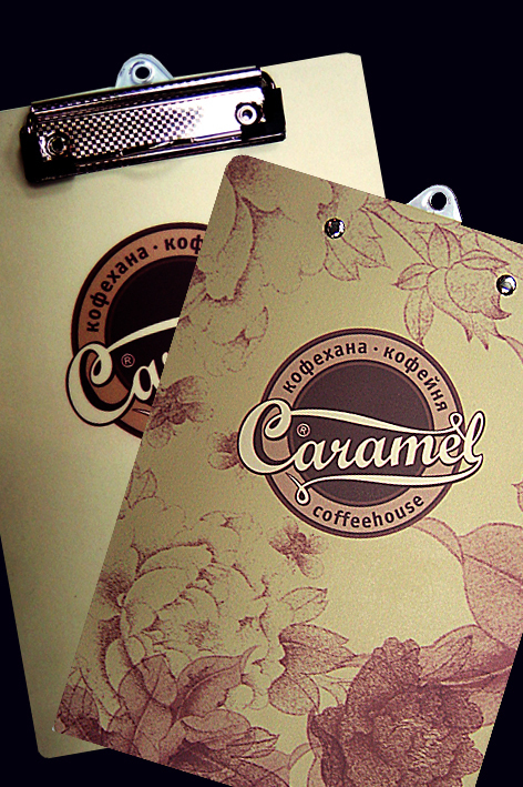 Caramel coffee house menu - ArtRaf Design Factory