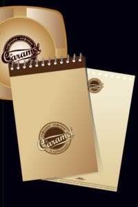 Caramel coffee house notebook - ArtRaf Design Factory